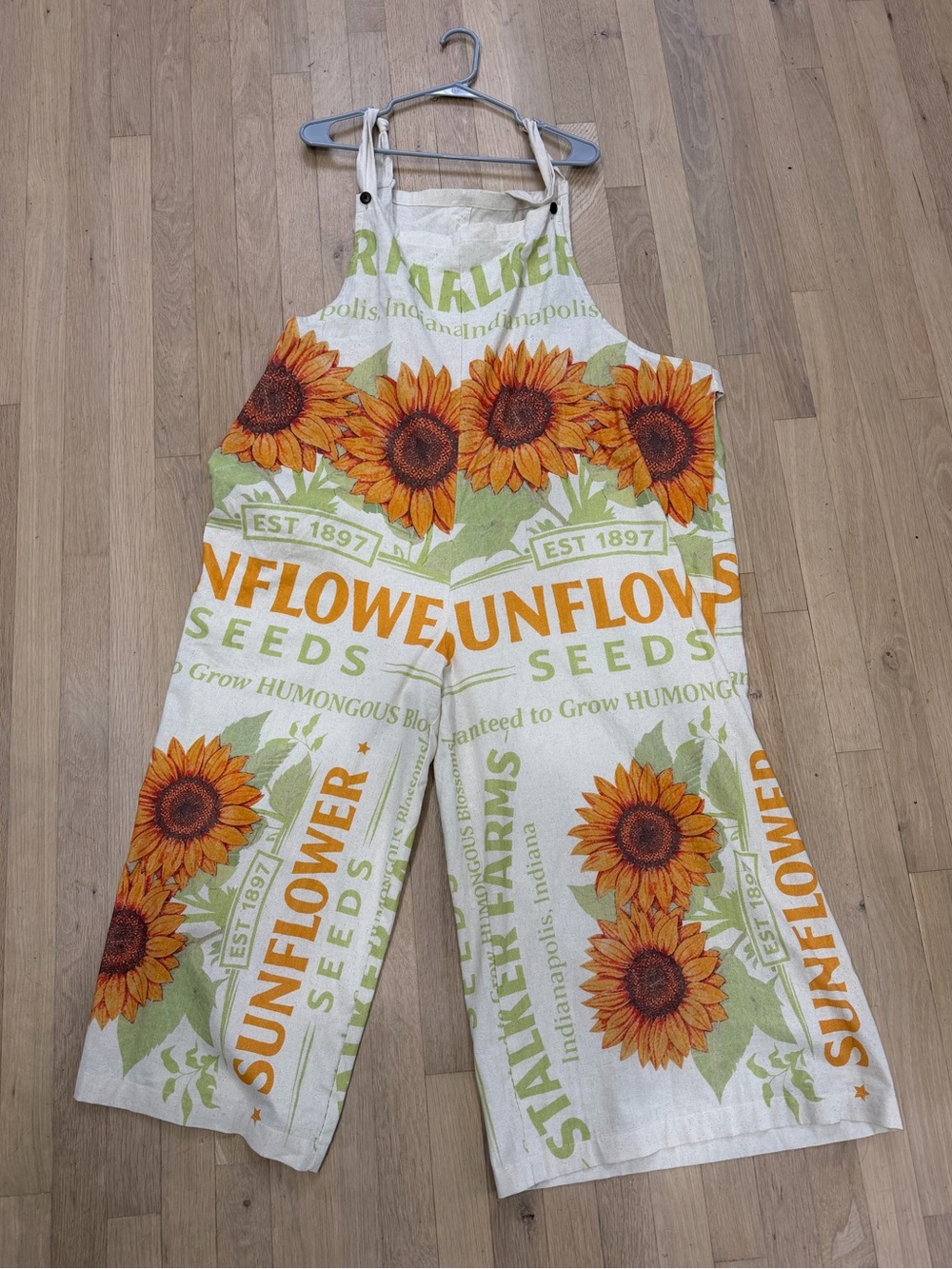 Sunflower Print Jumpsuit